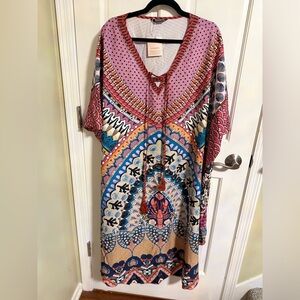 BloomChic Striped Pink and Red Dress